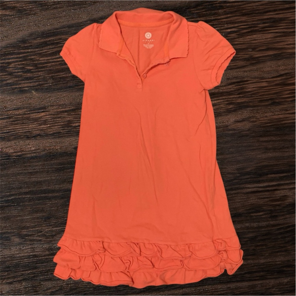 J. Khaki Kids Coral Collared Dress